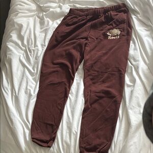 Roots Woman’s Maroon Joggers